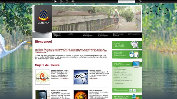 Cure de rajeunissement pour le site Internet de Carignan